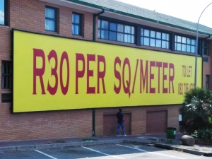 Printed black-back pvc banner and frame